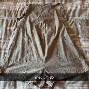 Green Romper with Pockets